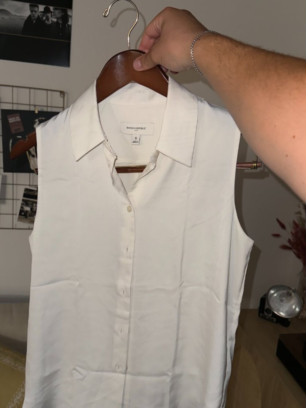 Banana Republic Ivory Blouse — Size S